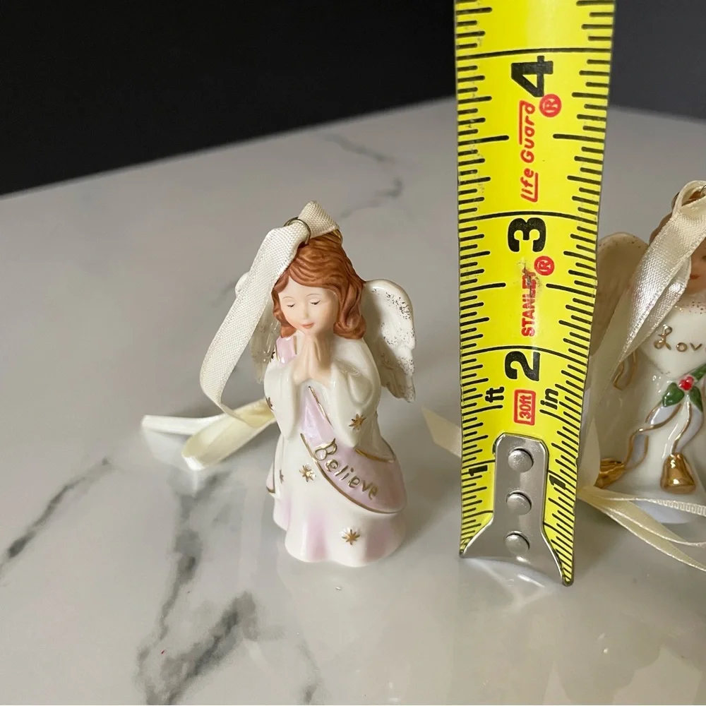 SET of 4 Mini Angel Ornaments by Lenox